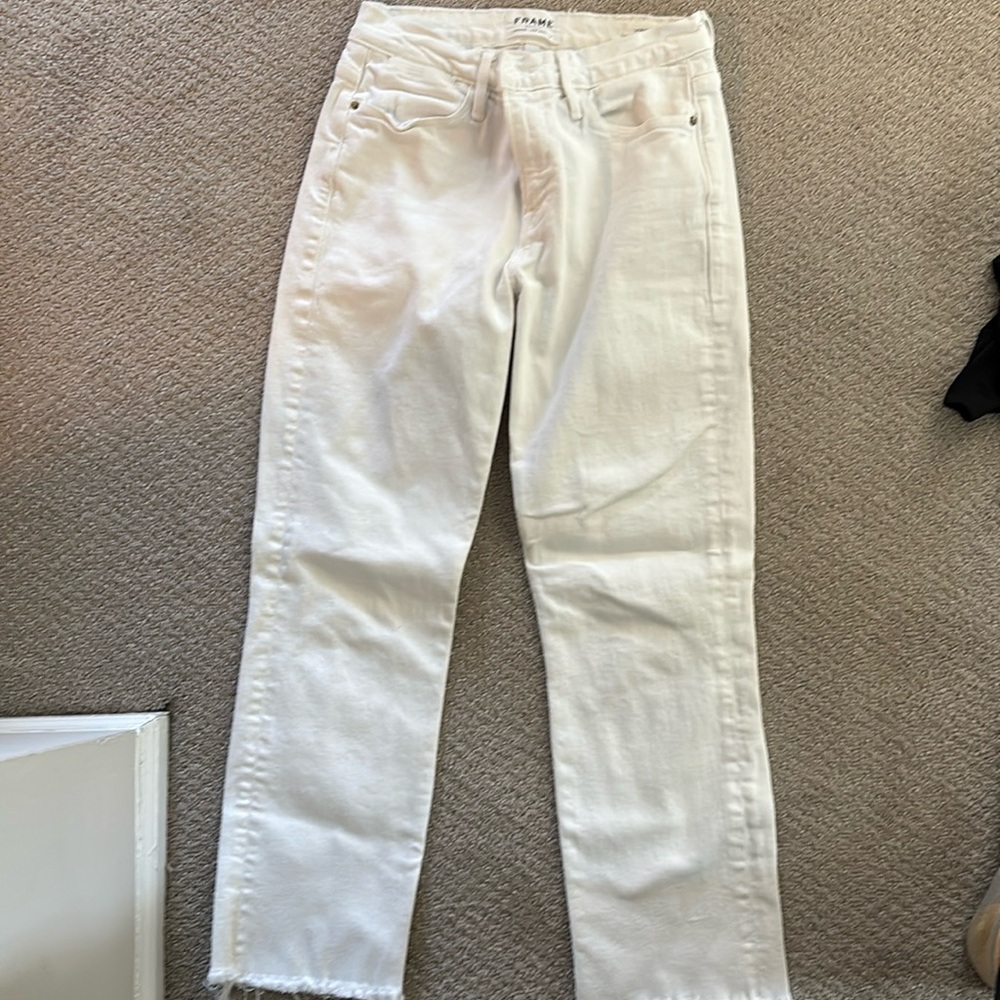 White Frame Jeans
